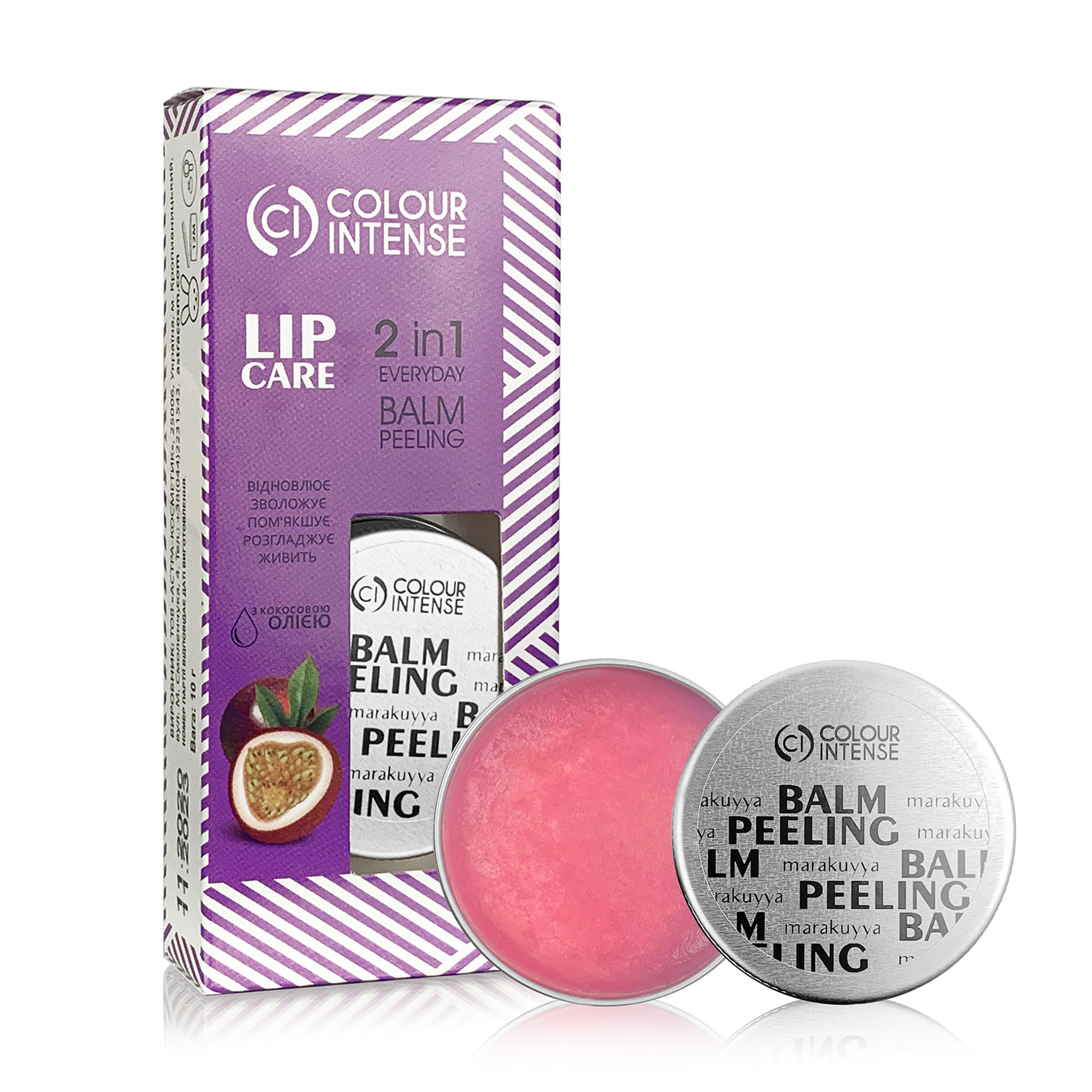 Пілінг-скраб для губ Colour Intense Lip Care 2 In 1 Маракуйя, відновлювальний, 10 г