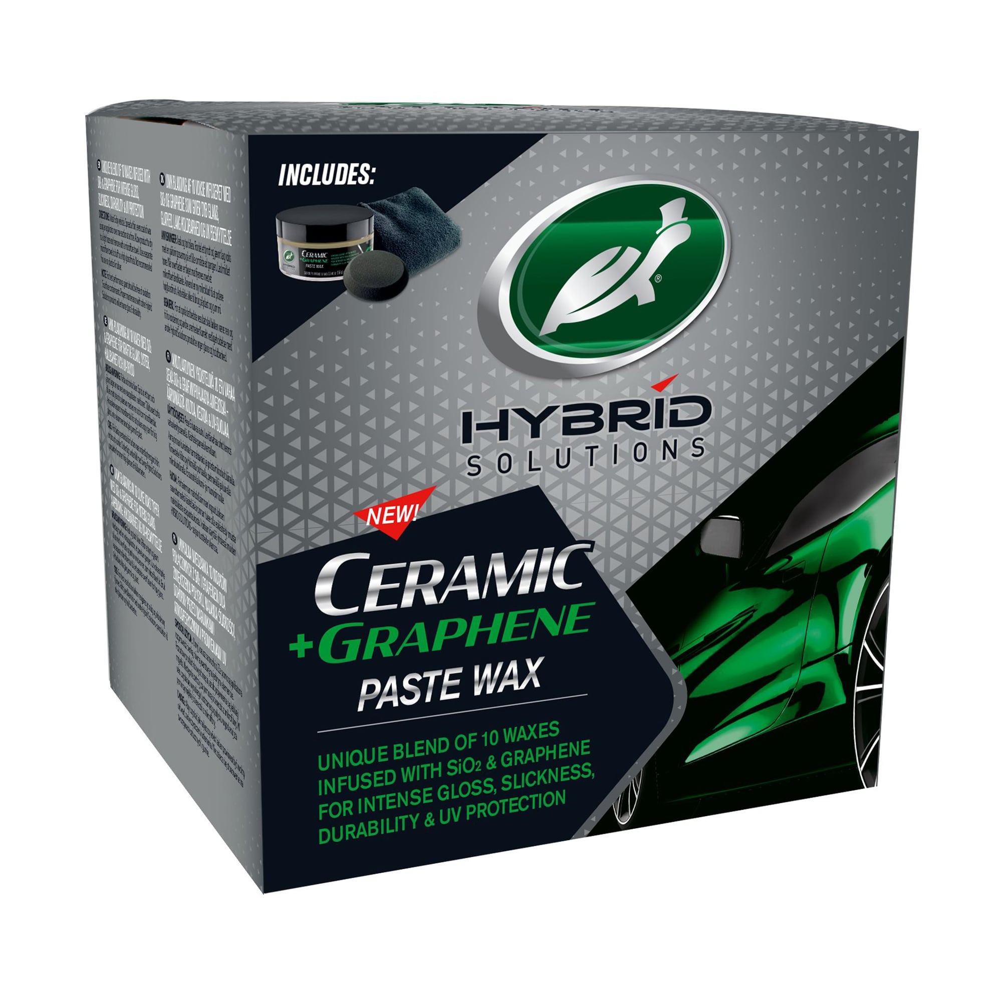 Полірувальний віск для автомобіля Turtle Wax Ceramic + Graphene Paste Wax з керамікою та графеном, 156 г