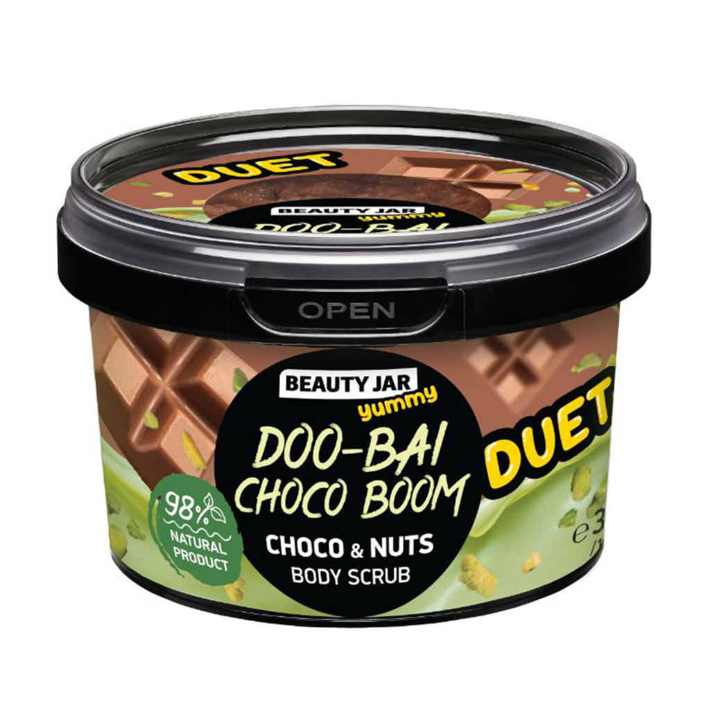 Скраб для тіла Beauty Jar Yummy Doo-Bai Choco Boom Body Scrub Ду-бай Чоко Бум, 360 г